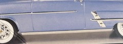 53 Ford Convertible ROCKER MOLDINGS 608 1651 Model Car Part COMBINE