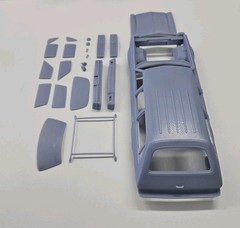 ABS-LIKE RESIN 3D PRINTED 1/25 1974 CHEVY MALIBU WAGON BODY WITH SEPARATE HOOD