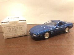 1991 Chevrolet Corvette ZR1 Dealer Promo Car QUASAR BLUE 1:25 AMT / ERTL
