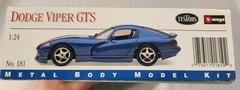 Dodge Viper GTS Metal Body Kit Number 181 made by Testors Bburago 1996 1:24