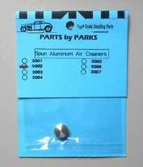 5/32 SPUN ALUMINUM AIR CLEANER 1:24 1:25 PART BY PARKS CAR MODEL ACCESSORY 3002