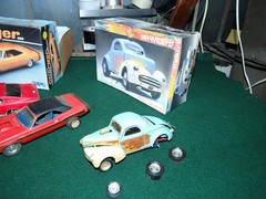 Vintage Lot 6 Built 1:24 Scale Model Car Kits Junkyard Lot Dodge Mopar GTX Charg