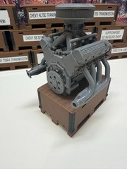 3D Printed CHEVY ZZ 632 W/TUNNEL RAM ENGINE ASSEMBLY 1/24th – 1/10th MADE IN USA
