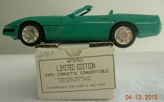 AMT/ERTL 1991 CORVETTE CONVERTIBLE LIMITED EDITION TURQUOISE PROMO NEW IN BOX