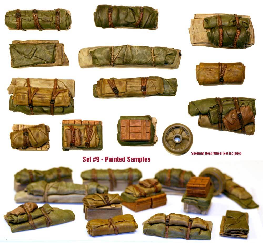 1/35 Universal Tents Tarps & Crates #9 – Value Gear Details – Resin Stowage
