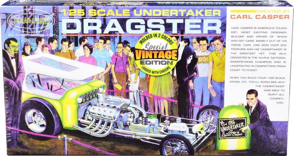 Skill 2 Model Kit Undertaker Dragster by Carl Casper 1/25 Scale Model by Polar