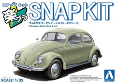 Aoshima 1/32 VW VOLKSWAGEN BEETLE Snap Model Kit *GREEN*
