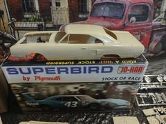 1/25 Scale Vintage Johan Superbird Plymouth Stock or Race Model GC-1470 Open…