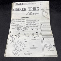 MPC Shaker Trike Carl Casper 1-1424 Instructions 1/12 Dual Quad 327 V8 Chopper