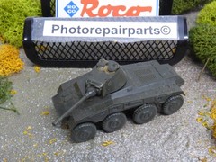 Roco Minitanks WWII German Sd Kfz 234/3 Puma Armored Car W/50mm Gun Lot#1006X©