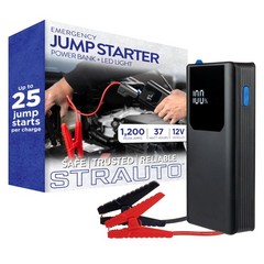 Strauto Car Battery Jump Starter 12V Portable Jump Starter Battery Pack Jumper