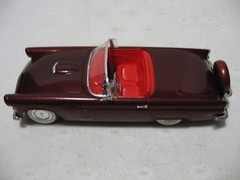 Monogram Burgundy 1956 Ford Thunderbird T-Bird 1/24 Scale Built Model Kit #2289