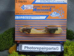 Roco Minitanks 1/87 WWII US 37mm Anti Tank Gun & M-100 Trailer Lot # 7511k©