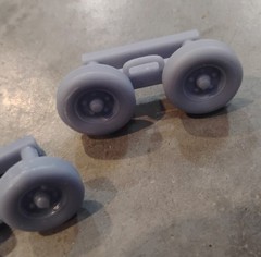 3D Printed 1/25 Tow Dolly Pair Model Tow Truck Accessories