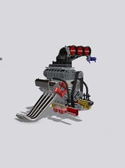 Funny Car Blown Nitro Hemi Engine Kit for Drag Models Scales 1/24 1/25 1/18 1/16