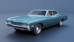 3d Printed 1/25 1968 Chevrolet Impala 4 Door Model Kit