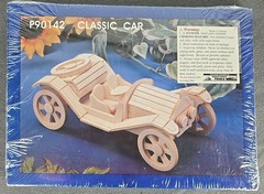 3pc NEW SEALED Wooden Model Car Kit Lot Antique, Classic, & Vintage Style