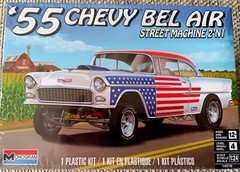 Monogram 55 Chevy Bel Air Street Machine Revell 1:24 scale model car kit 14519