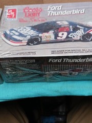 2 New Amt Ertl bill Elliot Ford Thunderbird 6740 Model Kits 1991 Nascar