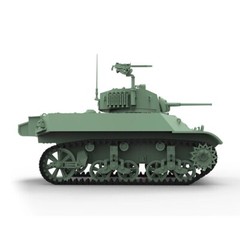 SSMODEL SS72506 1/72 25mm Military Model Kit US M3A3 Stuart Light Tank