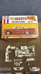 JO-HAN USA OLDIES 1/25 ’60 DESOTO ADVENTURER HARDTOP MODEL KIT UNBUILT C-4460