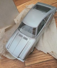 1975 Ford Mustang II Dealer Showroom Advertising Promo model 1/25 Silver NOS