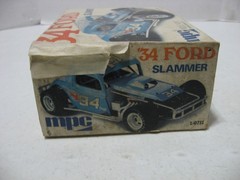Parts Only- MPC 1934 Ford Coupe Slammer Race Car 1/25 Scale Model Kit #1-0711