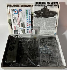 Lot: Tamiya #35210 1/35 Scale Churchill Mk.VII w/RB Metal Barrel & Star Decals