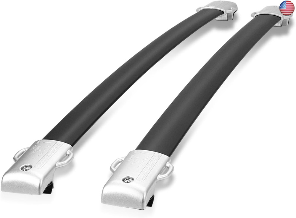 DNA Motoring Front, Rear Pair of Roof Rack Cross Bars Compatible with GX460