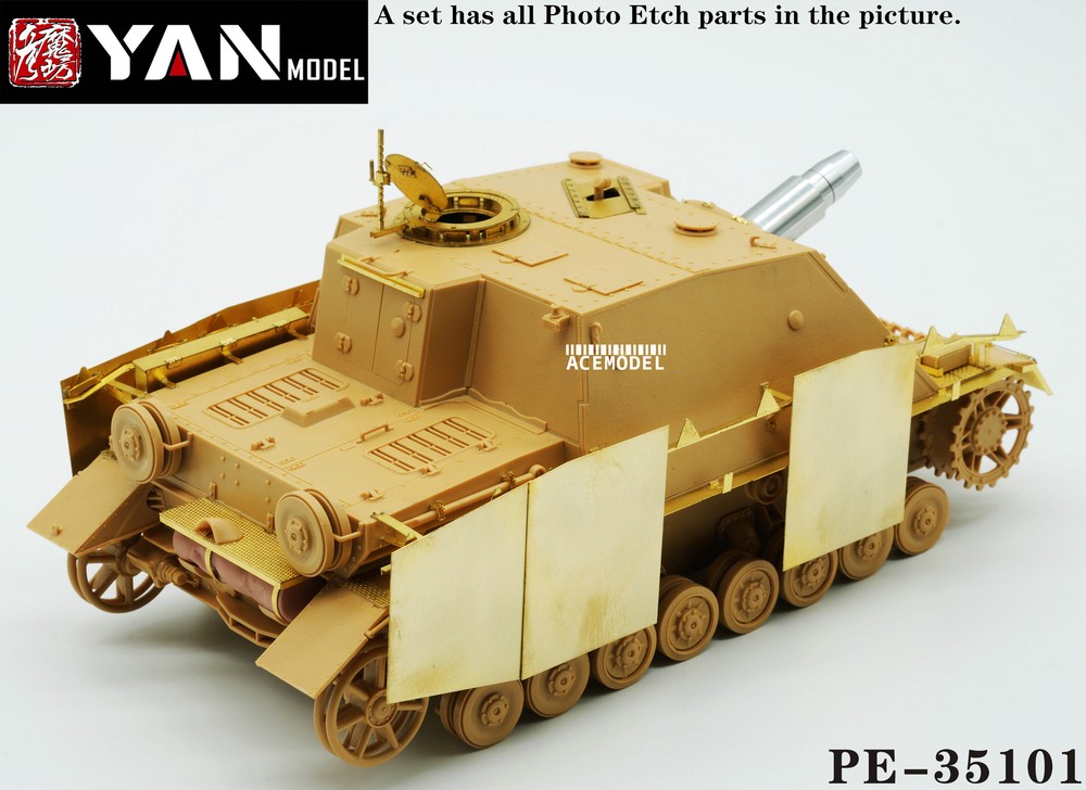1/35 German Assault IV Brummbar Tank Photo-etched DetaiL-up Kit for Tamiya 35353