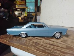 1965 Ford Galaxie 500 XL METALLIC BLUE PROMO Model Car