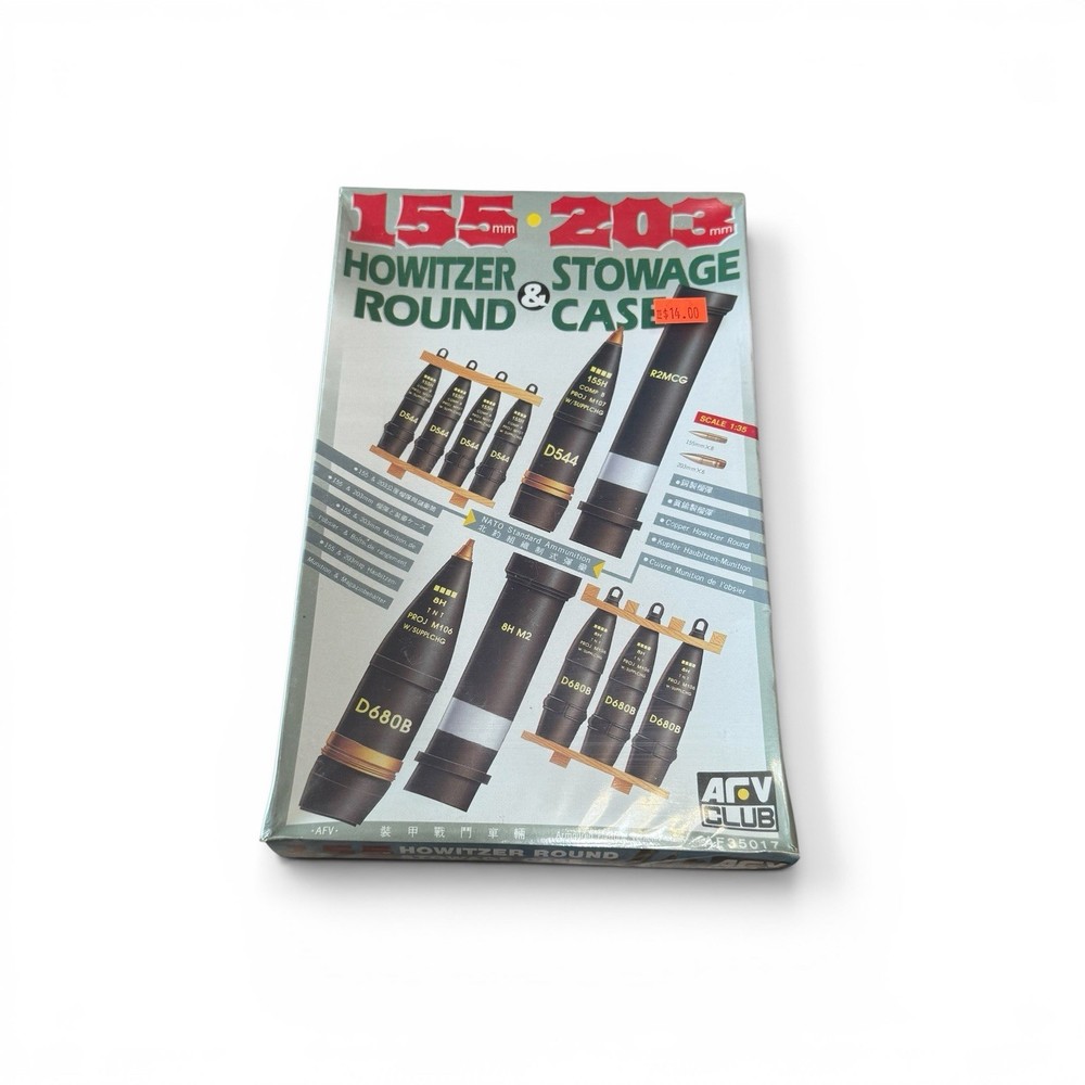 AFV Club 35017 155mm & 203mm Howitzer Round & Stowage Case 1:35 Scale AF35017