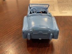 The Lindberg Line~TR3 Racer~Kit No 6240:75~Blue-Rubber Band Powered
