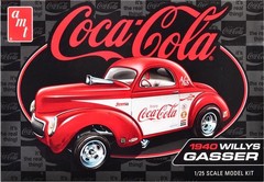 1940 Willys Coupe Coca-Cola Race Team 1/25 Scale Skill 2 Model Kit by AMT