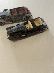 Lot of 2 vintage 1/18 scale die-cast model kits Duesenberg Hubley Bad shape
