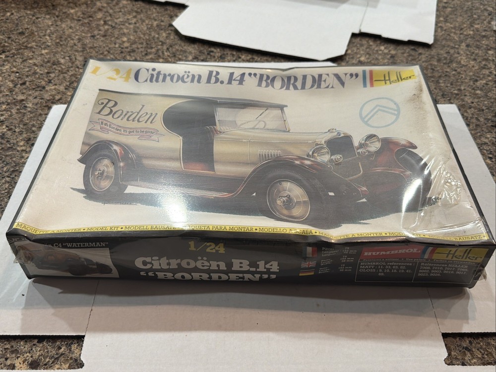 HELLER 1/24 SCALE CITROEN B-14 “BORDEN” FACTORY SEALED KIT! CIRCA 2000’s! VMCP!