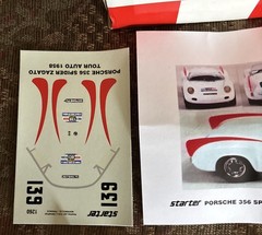 Starter Porsche 356 Spyder Zagato Tour Auto 1858 Resin Kit 1:43 Por166 France