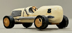 Vintage Custom Built Wood Midget Racer Model Indy 500 Marx Slush Race Stock Car