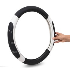 Car Pass Line Rider Microfiber Leather Sporty Steering Wheel Cover Universal