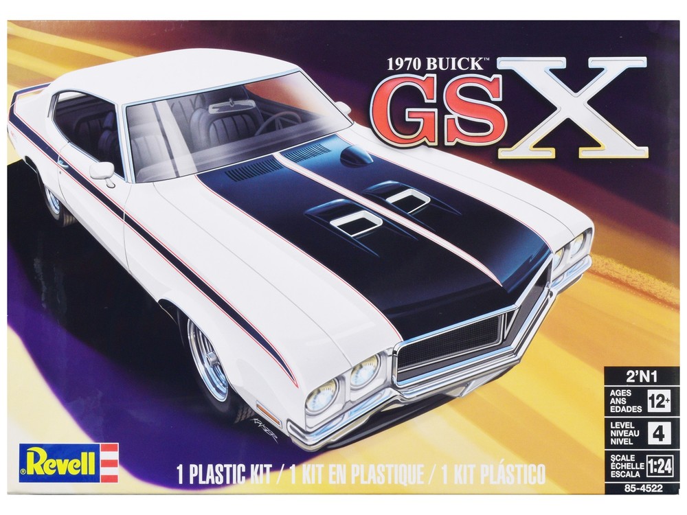 Revell 85-4522 1/24 Level 4 Model Kit 1970 Buick GSX 2-in-1 Kit