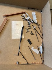 Revell S.M.S. Seeadler “Sea Eagle” Ship Model & Stag Hound 1960s Parts Lot