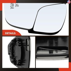 A-Premium Right Passenger Side Non-Heated Mirror Glass with Backing Plate –
