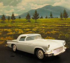 1960s AMT 4037 1957 Ford THUNDERBIRD T Bird CRAFTSMAN BLUE Plastic Model Kit