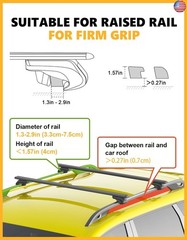 Tuyoung 260lbs Roof Rack Cross Bars 56? Thick Aluminum Universal Crossbars Roof