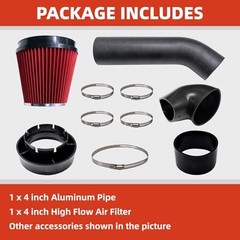 4” LS Swap Cold Air Intake Kit, Compatible with LS1 LS2 LSX LQ4 LQ9 Engines,