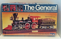 1980 MPC 1/25 Scale The General 4-4-0 American Steam Locomotive Model Kit