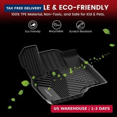LASFIT All Weather Floor Mats for Subaru Crosstrek & Impreza 2026 2025 2024 (Non