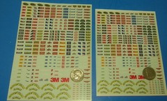 WHITE WATERSLIDE DECALS 1/24 1/32 NASCAR SPONSER DECALS JEGS GOODYEAR HOLLEY