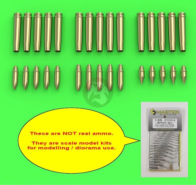 Master 1/35 Shells & Ammo for 2cm FlaK 30/38/Flakvierling & KwK 30/38 GM-35-019