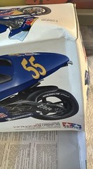 TAMIYA 1/12th Scale Model Kit- Red Bull Yamaha WCM YZR500 ‘99 #14076- New